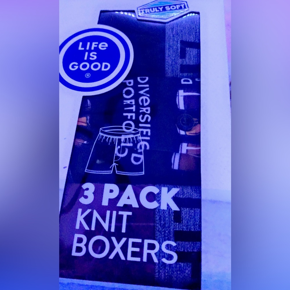 men’s life is good 3pc boxers